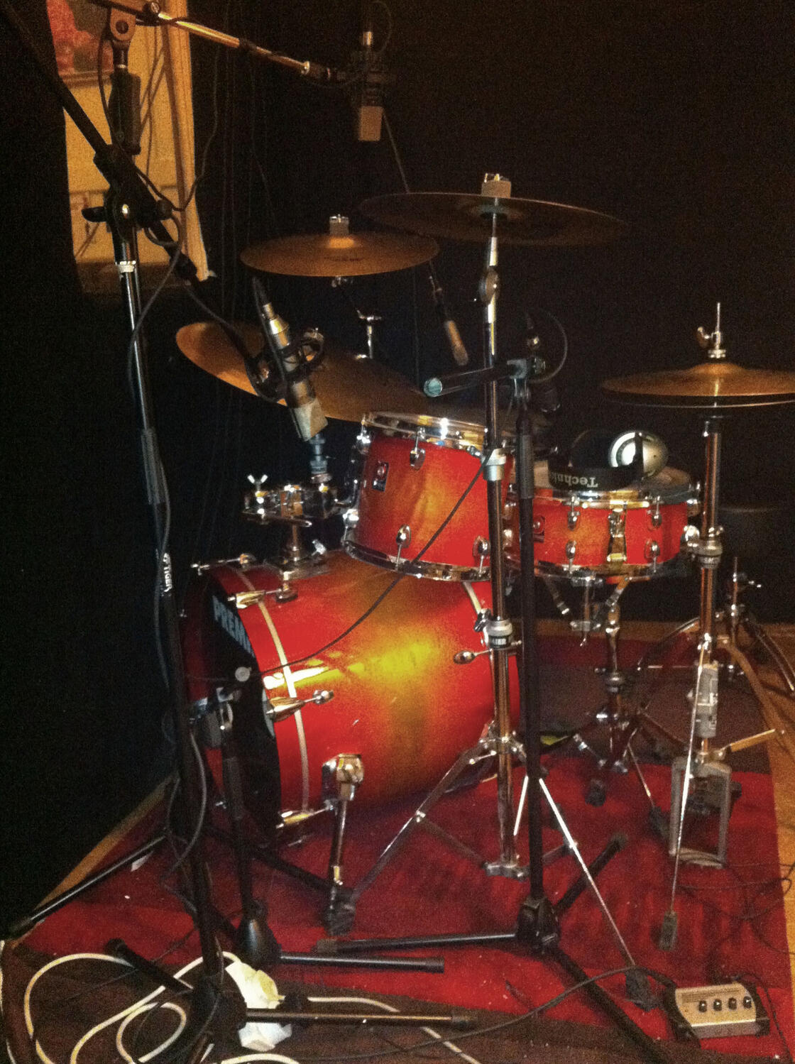 Recording for the album Laugh Like Clowns by the Big Figure